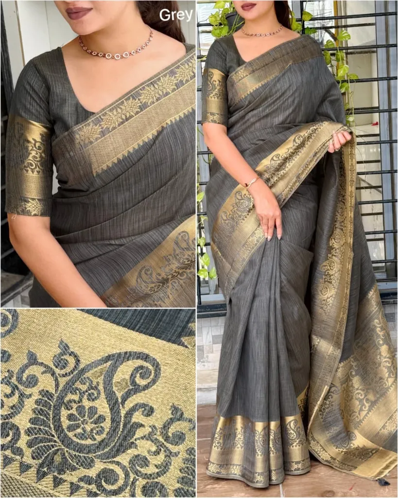 Assam Silks (Silver Grey)