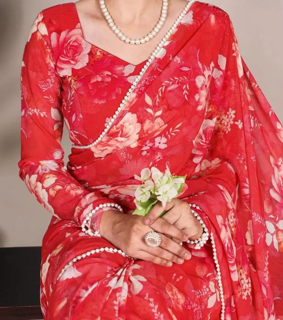 Soft Floral Georgette